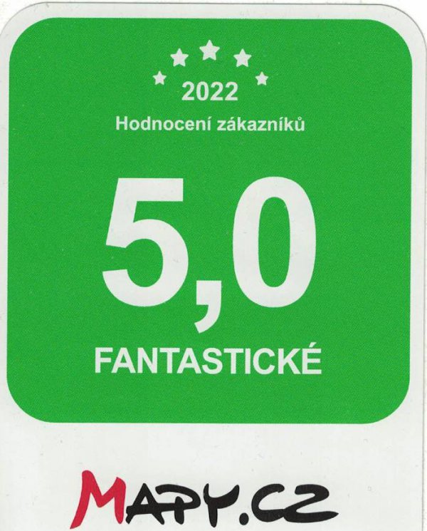 Nejvyšší hodnoceni od zákazníku na MAPY.cz